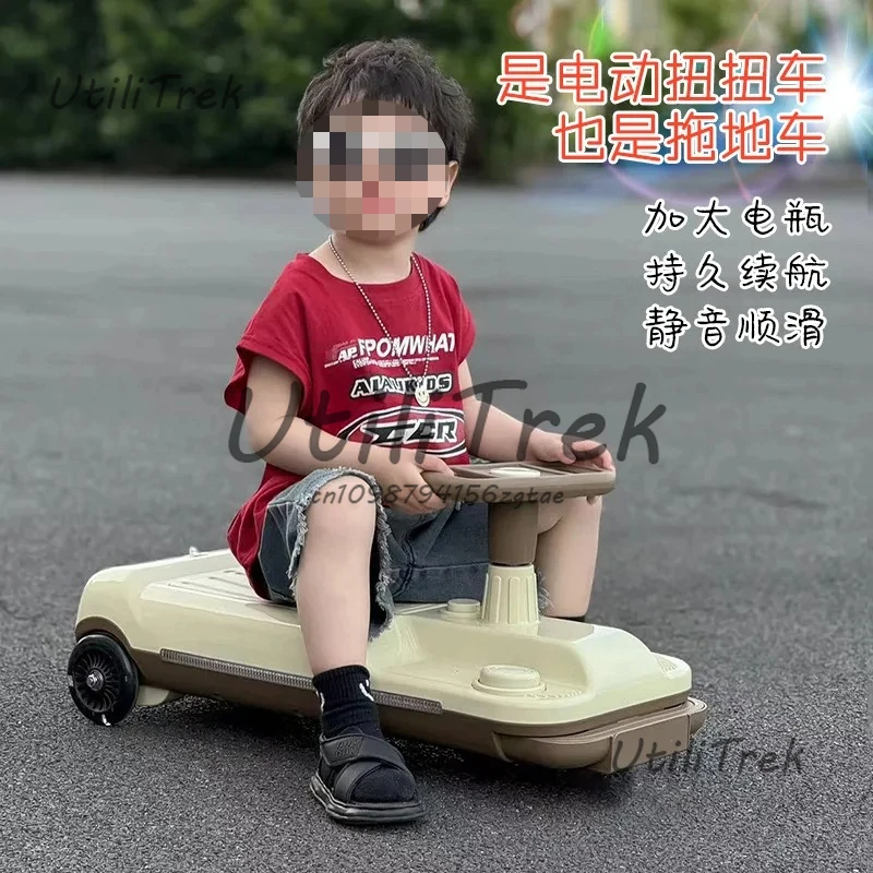 High-quality children's electric wiggle car, mopable, sit-on, anti-rollover scooter kart New style suitable for boys and girls
High-quality children's electric wiggle car, mopable, sit-on, anti-rollover scooter kart New style suitable for boys and girls