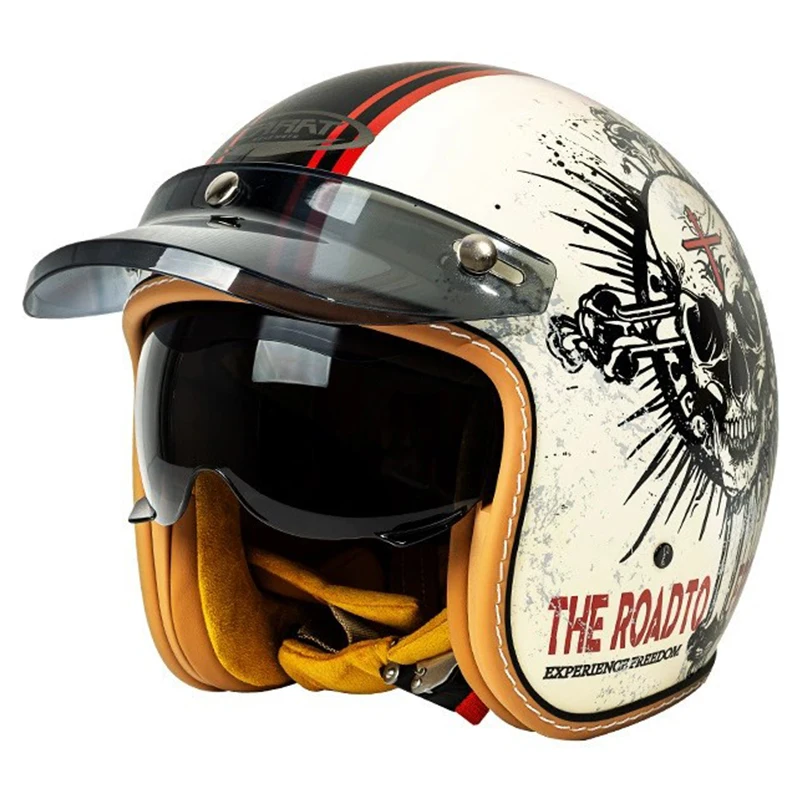 Open Face Helmet Built in Windproof Dark Lens DOT Approved Retro Vintage Jet Motorcycle Helmet Racing Capacete De Moto Best Gift
Open Face Helmet Built in Windproof Dark Lens DOT Approved Retro Vintage Jet Motorcycle Helmet Racing Capacete De Moto Best Gift
