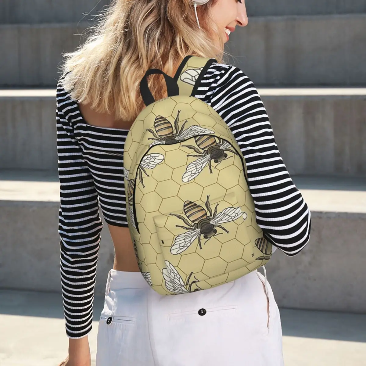 Bee Seamless Pattern Student Backpack School Bag Hiking Travel Daypack for Boys Girls Bookbag Shoulder Bags
Bee Seamless Pattern Student Backpack School Bag Hiking Travel Daypack for Boys Girls Bookbag Shoulder Bags
