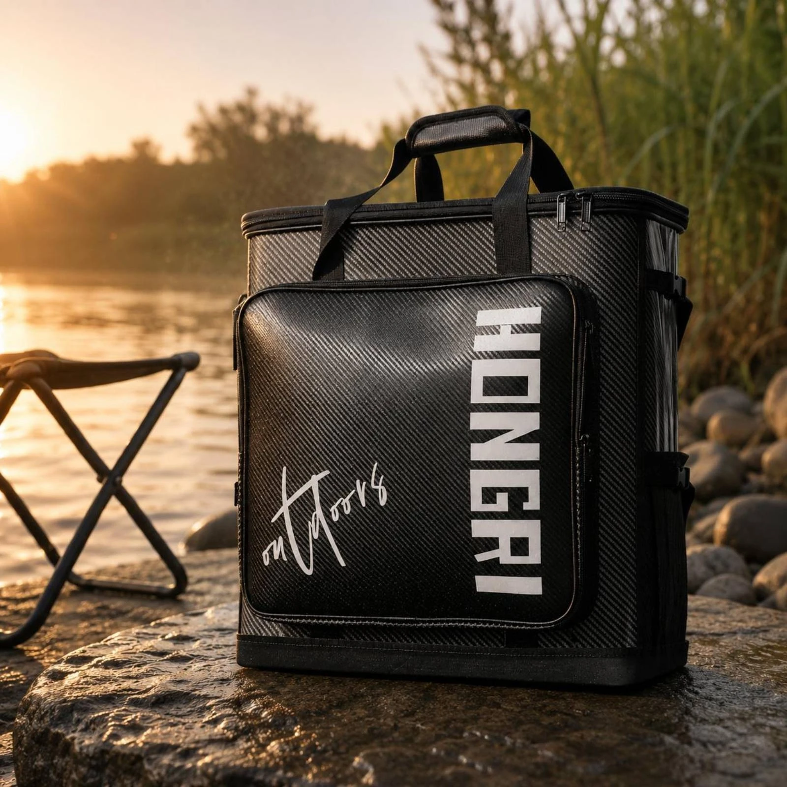 Zippered Fishing Chair Container Reinforced Hard-Shell Fishing Container Outdoor Gear Carbon-Fiber Style Portable for Anglers
Zippered Fishing Chair Container Reinforced Hard-Shell Fishing Container Outdoor Gear Carbon-Fiber Style Portable for Anglers