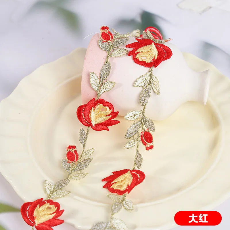 1lot/30Yds Embroidered Rose Flowers Motif Guipure Water Soluble Lace Trims DIY Bags Hats Clothes Applique Sewing Supplies
1lot/30Yds Embroidered Rose Flowers Motif Guipure Water Soluble Lace Trims DIY Bags Hats Clothes Applique Sewing Supplies