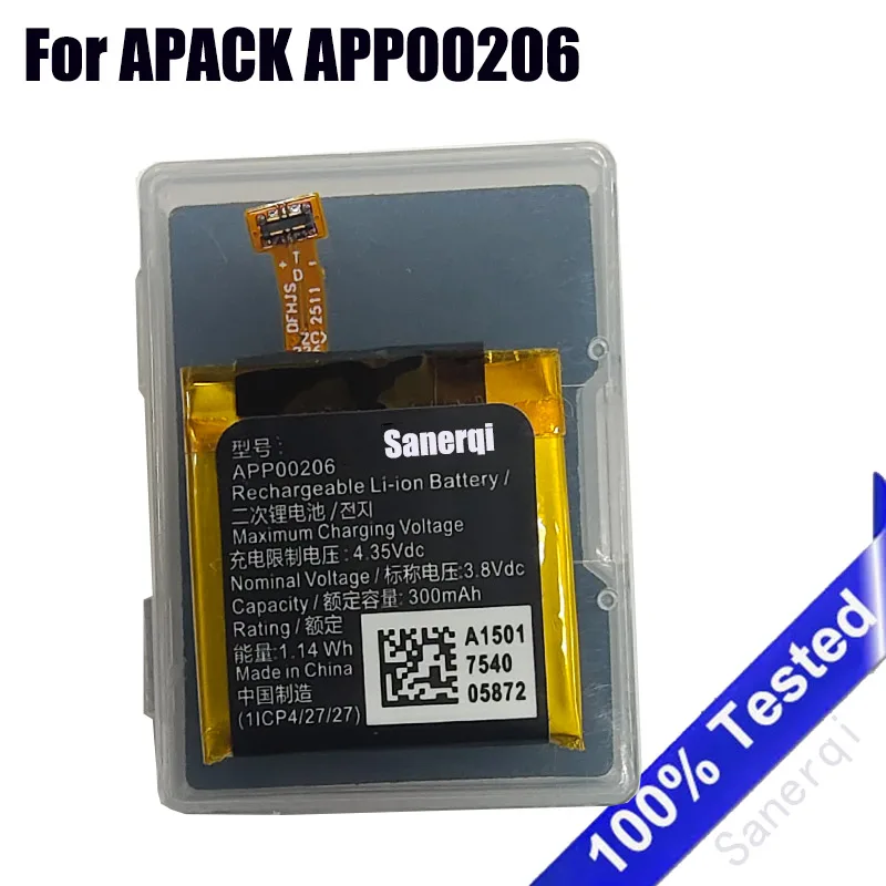 With box Full 300mAh Battery for Apack APP00206 for Montblanc Summit battery
With box Full 300mAh Battery for Apack APP00206 for Montblanc Summit battery
