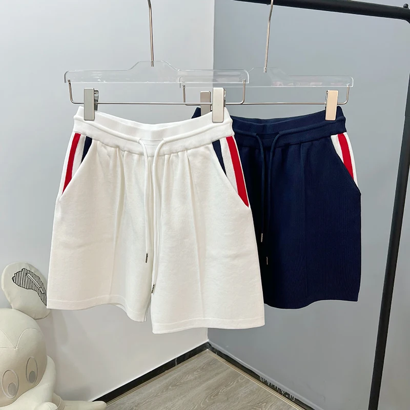 High Quality Korean Fashion TB Three-color Pants In Pocket Shorts Summer Knitted Stretch Waist Shorts Women Vêtements 2023
High Quality Korean Fashion TB Three-color Pants In Pocket Shorts Summer Knitted Stretch Waist Shorts Women Vêtements 2023