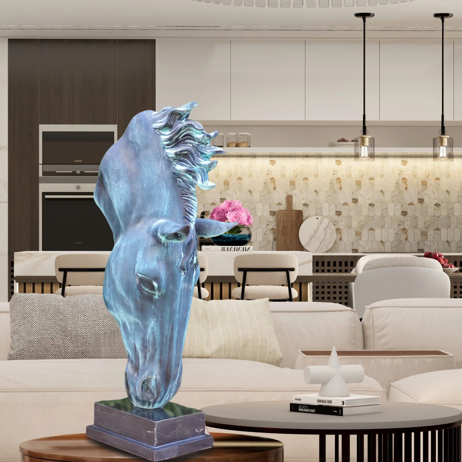 22Inch Bronze Horse Head Statue Still Water Horse Head Sculpture Hancrafts With Marble Base For Home Office Decor Handcrafts
22Inch Bronze Horse Head Statue Still Water Horse Head Sculpture Hancrafts With Marble Base For Home Office Decor Handcrafts