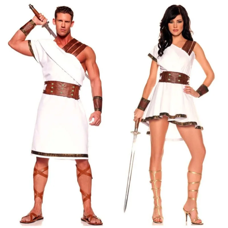Halloween Roman Greek Gladiator King Costume Matching Outfit for Men Women
Halloween Roman Greek Gladiator King Costume Matching Outfit for Men Women