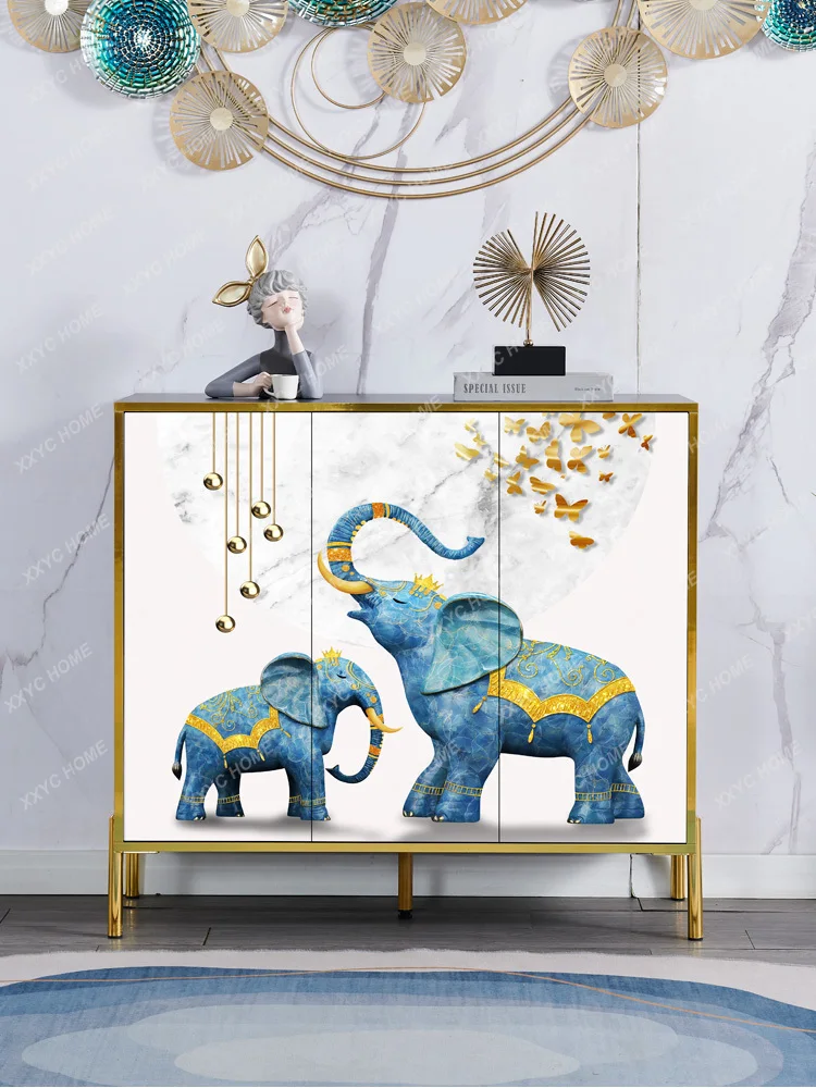 Art Painted Entrance Cabinet Light Luxury Locker Living Room Storage Large Capacity Serviceable Chest
Art Painted Entrance Cabinet Light Luxury Locker Living Room Storage Large Capacity Serviceable Chest