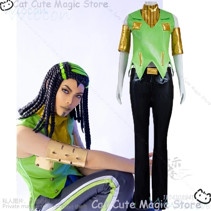 Anime Jo Stone Ocean Adventure Ermes Costello Cosplay Costume Sexy Leather Uniform Vest Top Pants Halloween Party Roleplay Women
Anime Jo Stone Ocean Adventure Ermes Costello Cosplay Costume Sexy Leather Uniform Vest Top Pants Halloween Party Roleplay Women