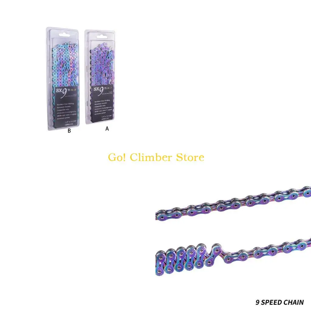 Q84C 9-скоростная красочная велосипедная цепь, полуполая, прочная, недостающее звено, Радуга SLR для MTB горного дорожного
Q84C 9-скоростная красочная велосипедная цепь, полуполая, прочная, недостающее звено, Радуга SLR для MTB горного дорожного