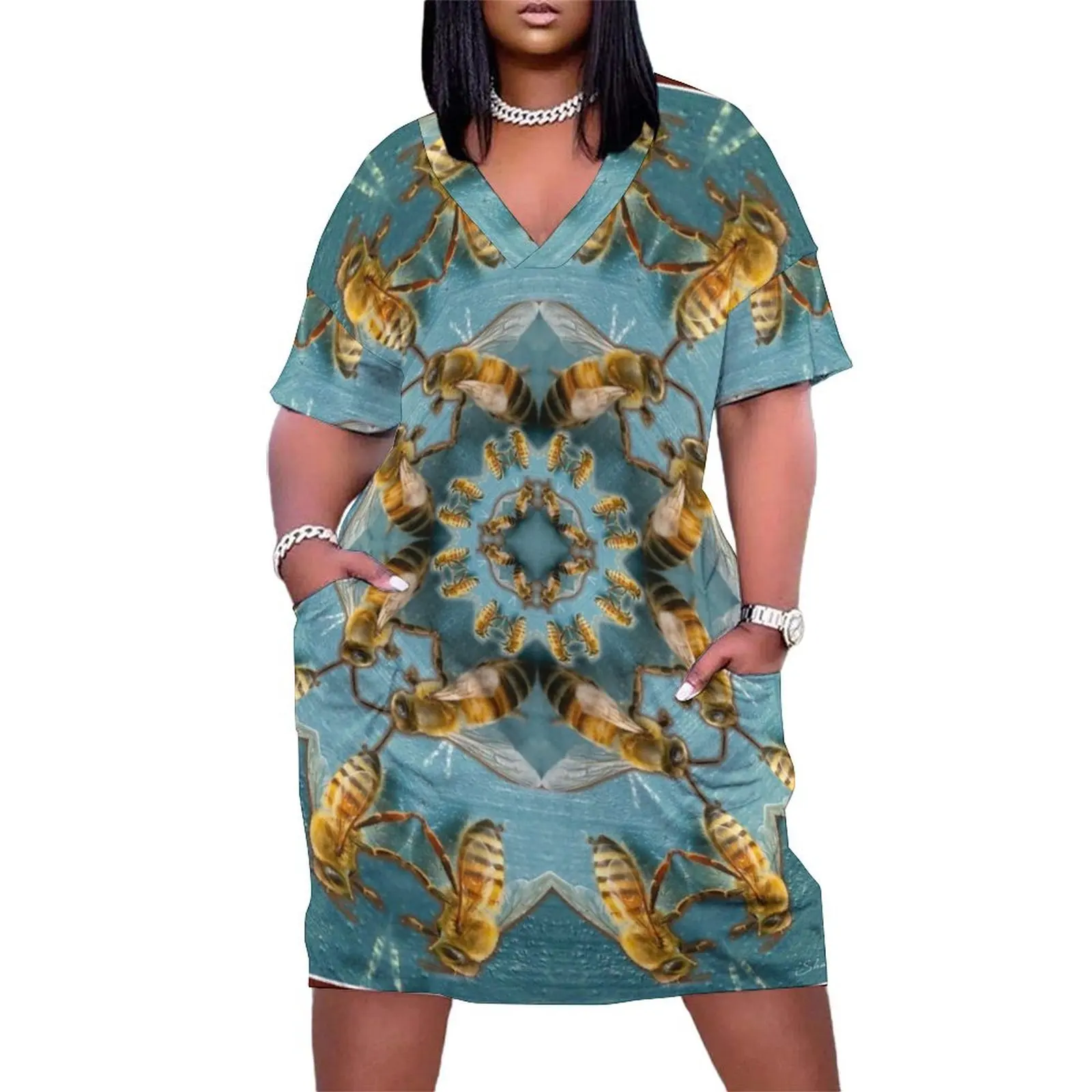 Honeybees on Hive Mandala Loose Pocket Dress evening dresses ladies dresses for womens 2025
Honeybees on Hive Mandala Loose Pocket Dress evening dresses ladies dresses for womens 2025