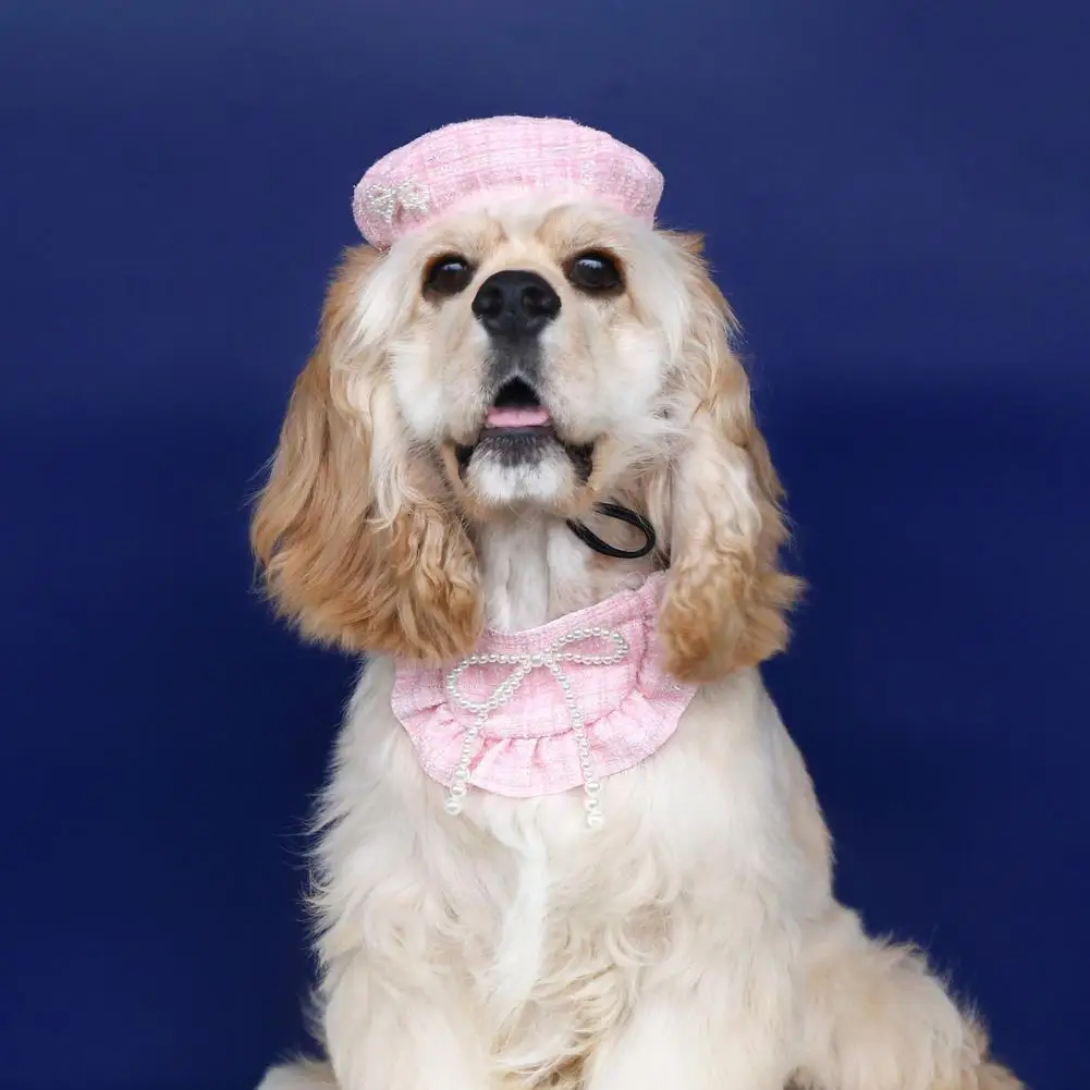 Pet Hat Bib Set,Elegant,with Artificial Pearl Decoration,Adjustable Headwear,Comfortable Fashionable Beret,for Dogs Cats
Pet Hat Bib Set,Elegant,with Artificial Pearl Decoration,Adjustable Headwear,Comfortable Fashionable Beret,for Dogs Cats