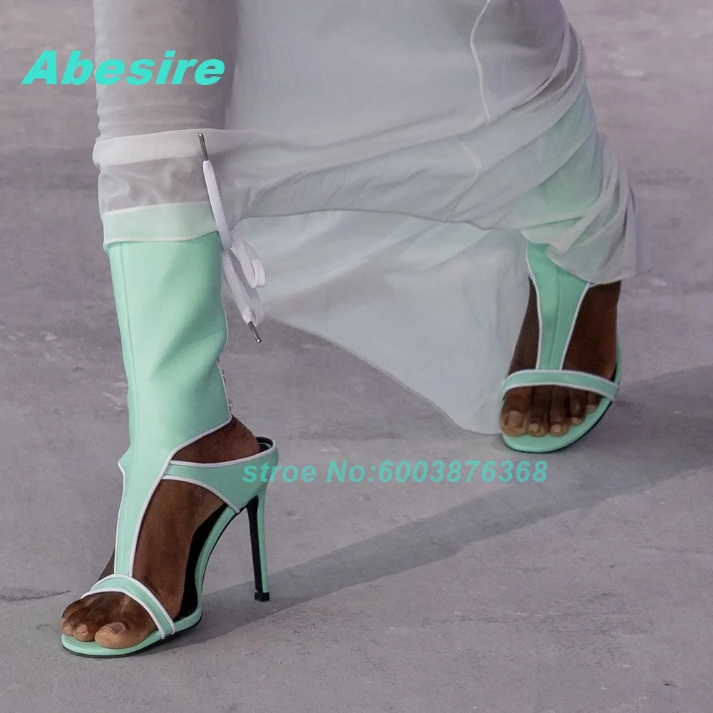 Solid Leather Patchwork T-Tied Sandals Open Toe Thin Heels Lace-Up Shoes for Women Spicy Girls Party Fashion Show Shoes New 2026
Solid Leather Patchwork T-Tied Sandals Open Toe Thin Heels Lace-Up Shoes for Women Spicy Girls Party Fashion Show Shoes New 2026