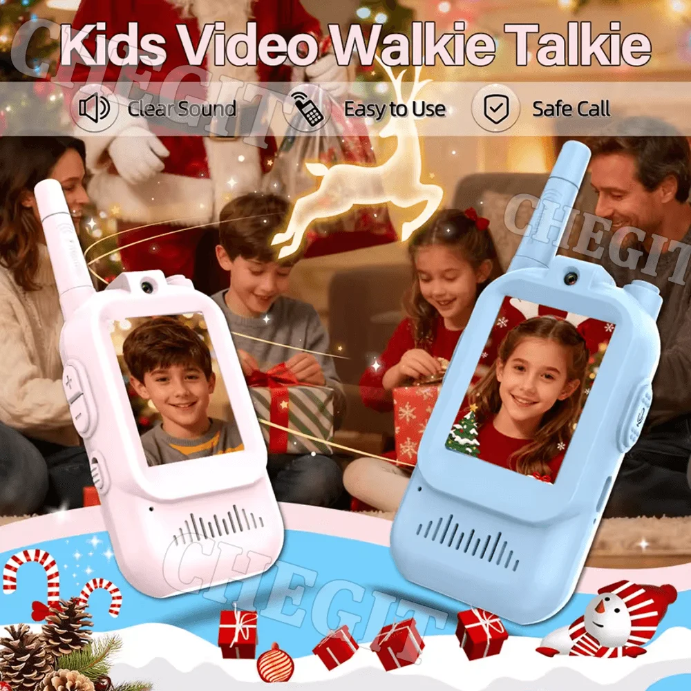 2PCS JK200 Kids Video Intercom Walkie-talkie Cute Screen Easy Use Rechargeable Christmas Birthday Cute Ham Radio for Gifts
2PCS JK200 Kids Video Intercom Walkie-talkie Cute Screen Easy Use Rechargeable Christmas Birthday Cute Ham Radio for Gifts
