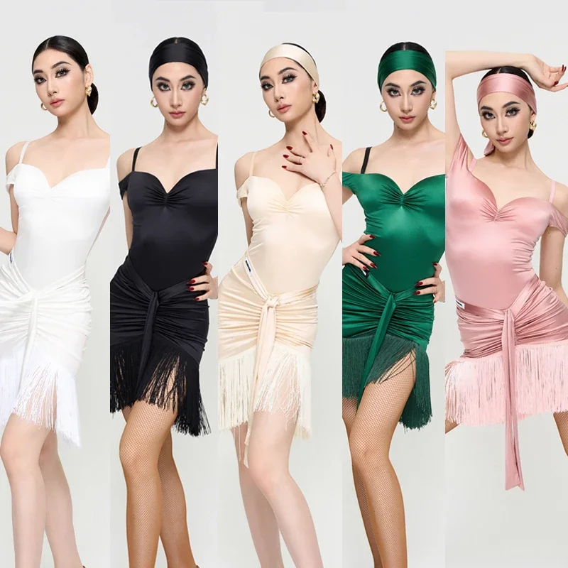 Adults Samba Ballroom Dance Clothing Women Rumba Latin Dance Competition Costume Sexy One Shoulder Latin Top Fringed Skirt 12904
Adults Samba Ballroom Dance Clothing Women Rumba Latin Dance Competition Costume Sexy One Shoulder Latin Top Fringed Skirt 12904