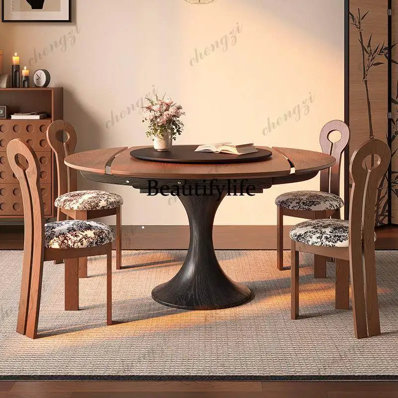 Z138 Vintage Style Extendable Dining Table Design Modern Nordic Round Dining Table Living Room Kitchen Home Furniture
Z138 Vintage Style Extendable Dining Table Design Modern Nordic Round Dining Table Living Room Kitchen Home Furniture