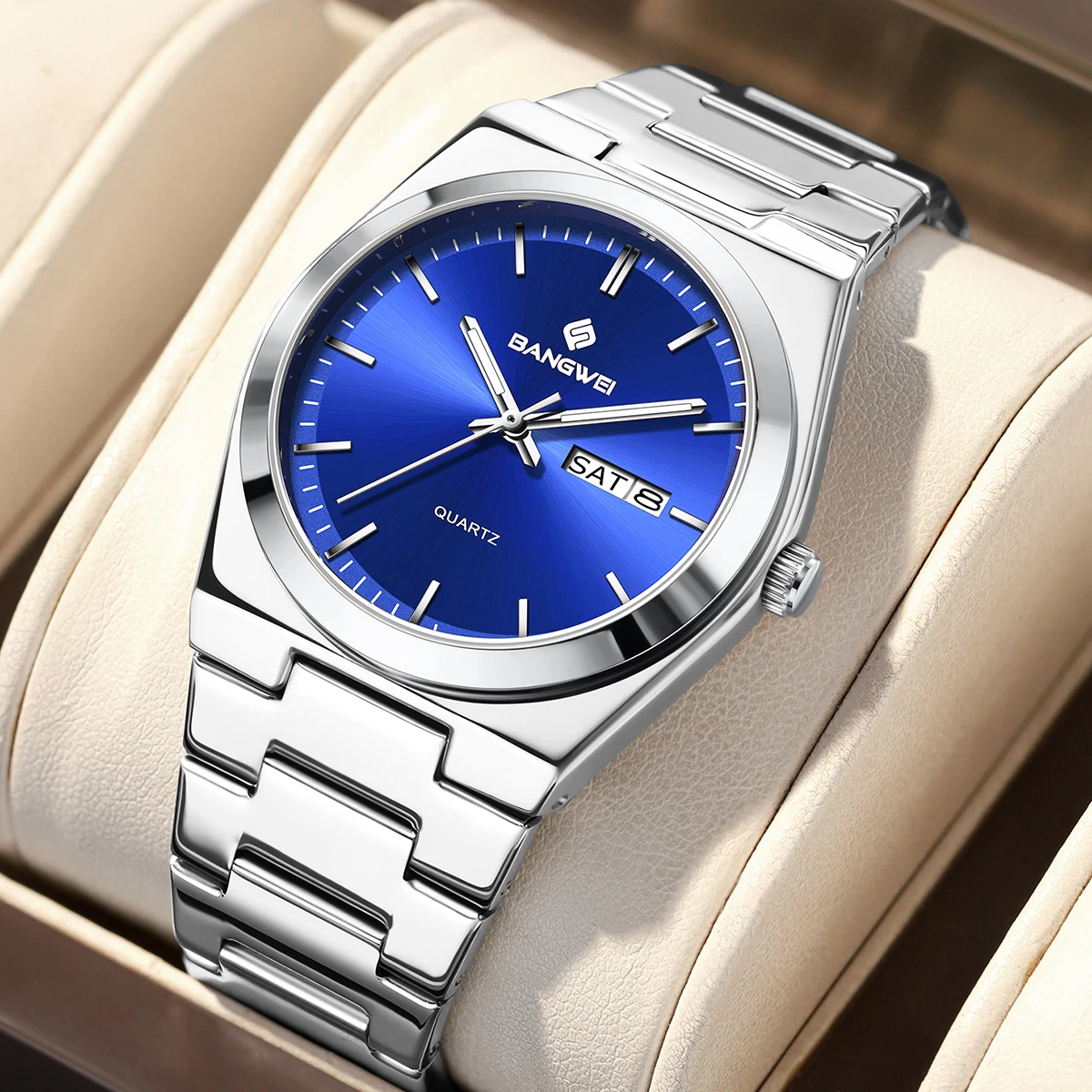 BANGWEI relogio masculino Men's Watches Fashion WristWatch for Men Stainless Steel Band waterproof Date Blue Gift Quartz watches
BANGWEI relogio masculino Men's Watches Fashion WristWatch for Men Stainless Steel Band waterproof Date Blue Gift Quartz watches