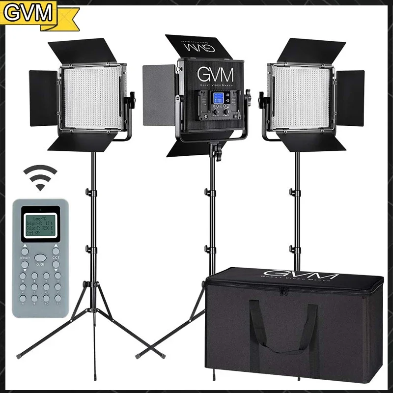 GVM 672S LED Video Light 22000lux Bi-color 3200K-5600K Panel Light With Digital Display For Interview Studio Video Making
GVM 672S LED Video Light 22000lux Bi-color 3200K-5600K Panel Light With Digital Display For Interview Studio Video Making