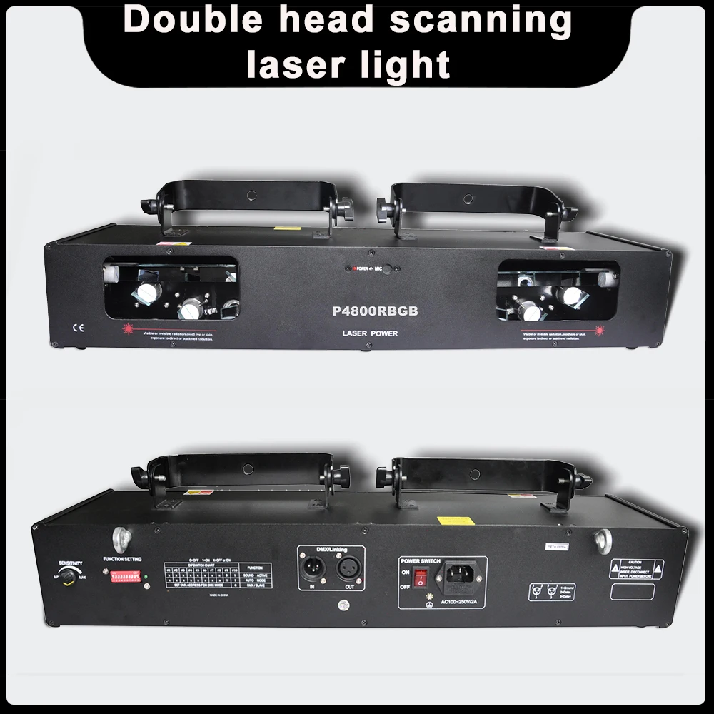 YUER NEW XLR Double head Beam scanning laser light professional dj lights dance light Music For DJ Disco Stage Wedding DMX512
YUER NEW XLR Double head Beam scanning laser light professional dj lights dance light Music For DJ Disco Stage Wedding DMX512