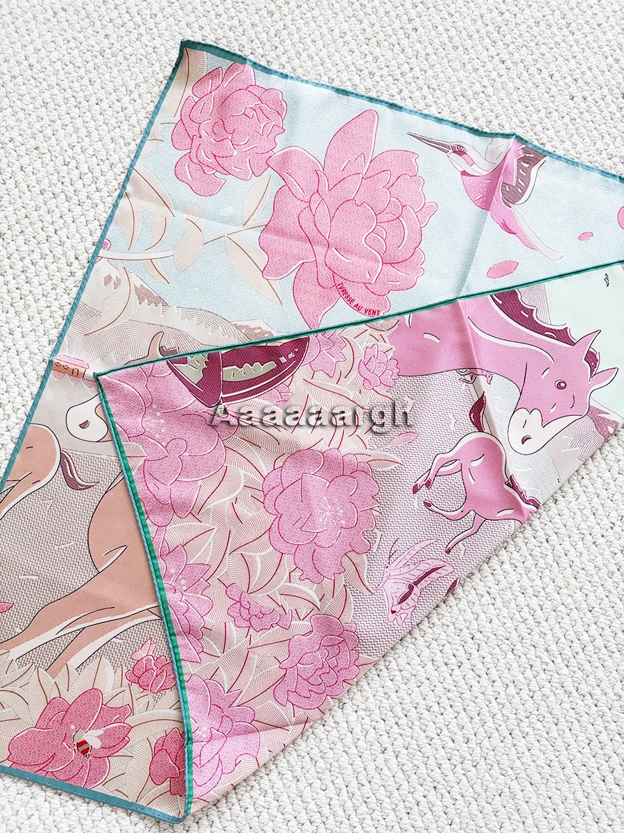 Women Silk Scarf 70cm Horse Hand Rolled Scarfs Shawls Bag Belt Accessories Lady Christmas Gift Double Faced Print Bandanas
Women Silk Scarf 70cm Horse Hand Rolled Scarfs Shawls Bag Belt Accessories Lady Christmas Gift Double Faced Print Bandanas