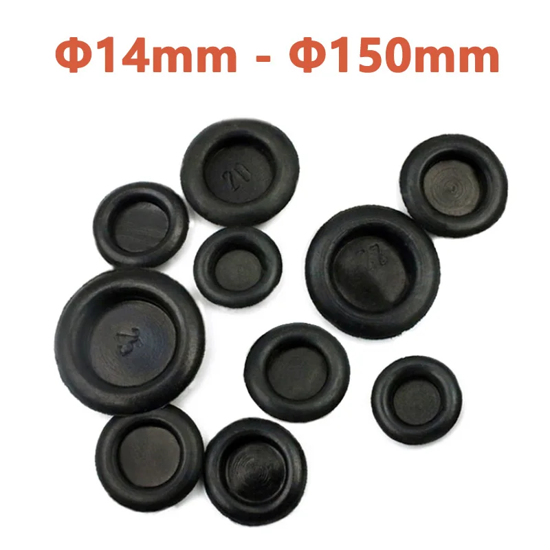 Blanking Grommets Dia 14mm-150mm Rubber Grommet Closed Gromet Blind Plug Bungs Single-sided Circular Ring Dust-proof Coil Ring
Blanking Grommets Dia 14mm-150mm Rubber Grommet Closed Gromet Blind Plug Bungs Single-sided Circular Ring Dust-proof Coil Ring