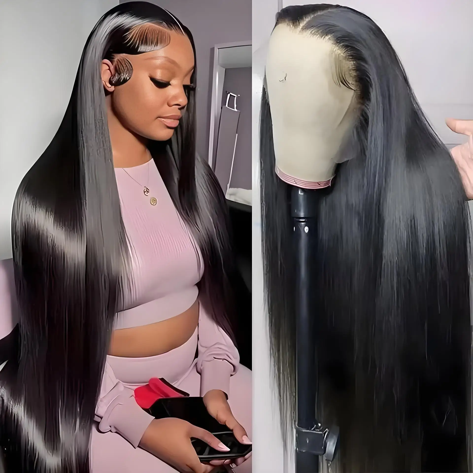 Bone Straight Lace Front Human Hair Wig 250 Density Pre Plucked Wig 40 Inch Glueless Wigs Human Hair For Women 360 Full Lace Wig
Bone Straight Lace Front Human Hair Wig 250 Density Pre Plucked Wig 40 Inch Glueless Wigs Human Hair For Women 360 Full Lace Wig