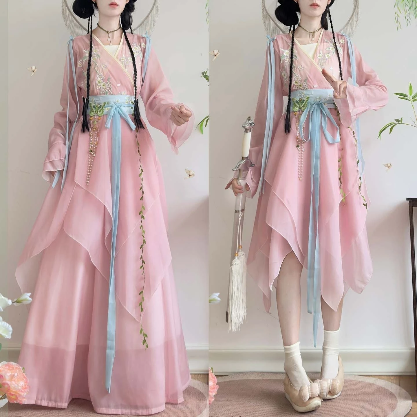 Hanfu Chinese Traditional Dress Cosplay Costumes Ethnic Style daily hanfu Embroidery Fashion Clothes Women Clothing
Hanfu Chinese Traditional Dress Cosplay Costumes Ethnic Style daily hanfu Embroidery Fashion Clothes Women Clothing