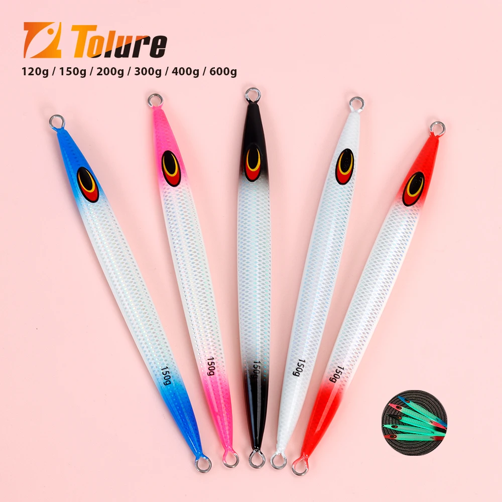 TOLU New 2025 Model Fast Sinking Metal Jig for Saltwater Deepsea Fishing Lure Sizes 120g to 600g Fishing Baits Trolling Tackle
TOLU New 2025 Model Fast Sinking Metal Jig for Saltwater Deepsea Fishing Lure Sizes 120g to 600g Fishing Baits Trolling Tackle