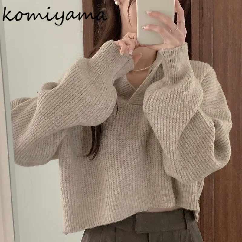 Long Sleeve Roupas Feminina Loose Ropa Mujer Autumn Winter 2025 Woman Tops Korean Chic Sweater Simple All Match Sueteres
Long Sleeve Roupas Feminina Loose Ropa Mujer Autumn Winter 2025 Woman Tops Korean Chic Sweater Simple All Match Sueteres