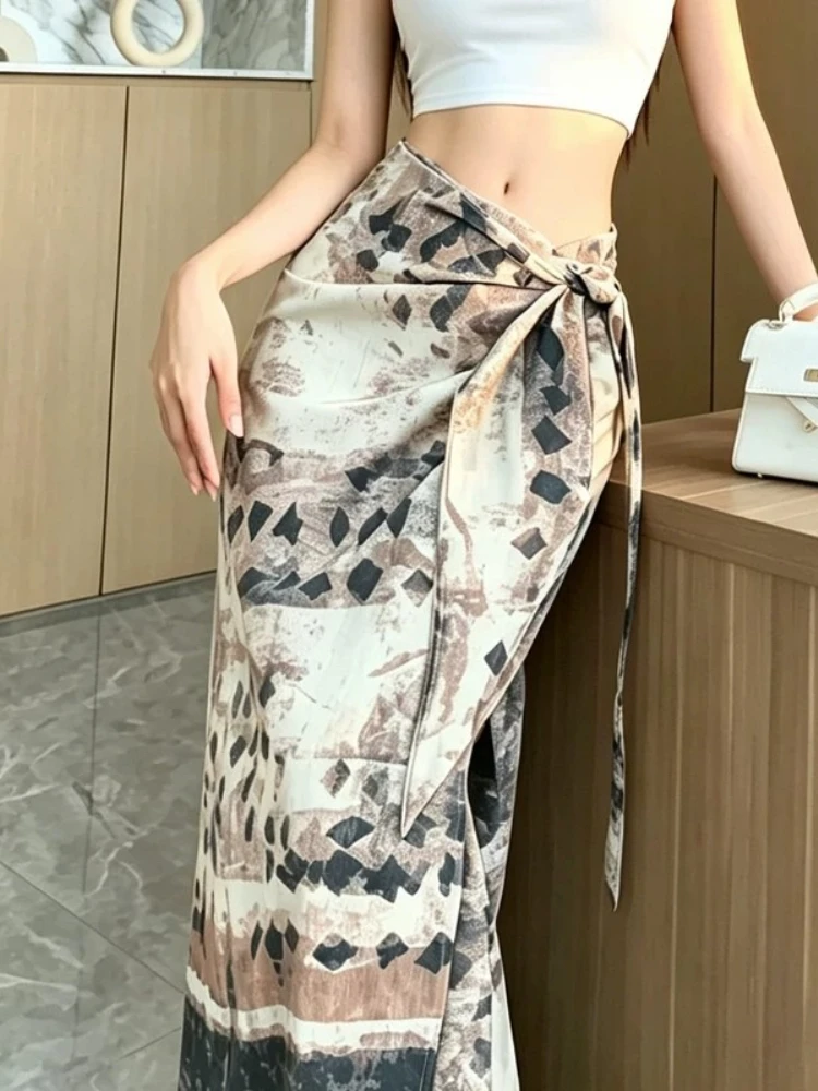 Skirt One Piece Wrap Women Summer Lightweight Unique Designer Chic Tie High Waist Slim Fit Slimming Hip Hugging Long Dress
Skirt One Piece Wrap Women Summer Lightweight Unique Designer Chic Tie High Waist Slim Fit Slimming Hip Hugging Long Dress