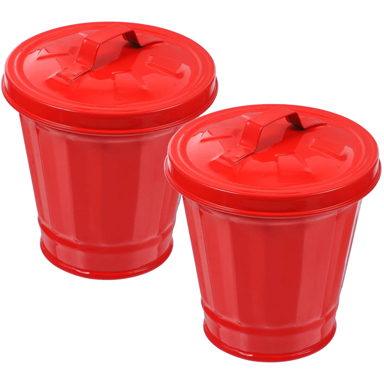 2Pcs Galvanized Trash Can Desktop Wastebasket Mini Countertop Garbage Bucket Tin Container Lid Compact Size for Home
2Pcs Galvanized Trash Can Desktop Wastebasket Mini Countertop Garbage Bucket Tin Container Lid Compact Size for Home