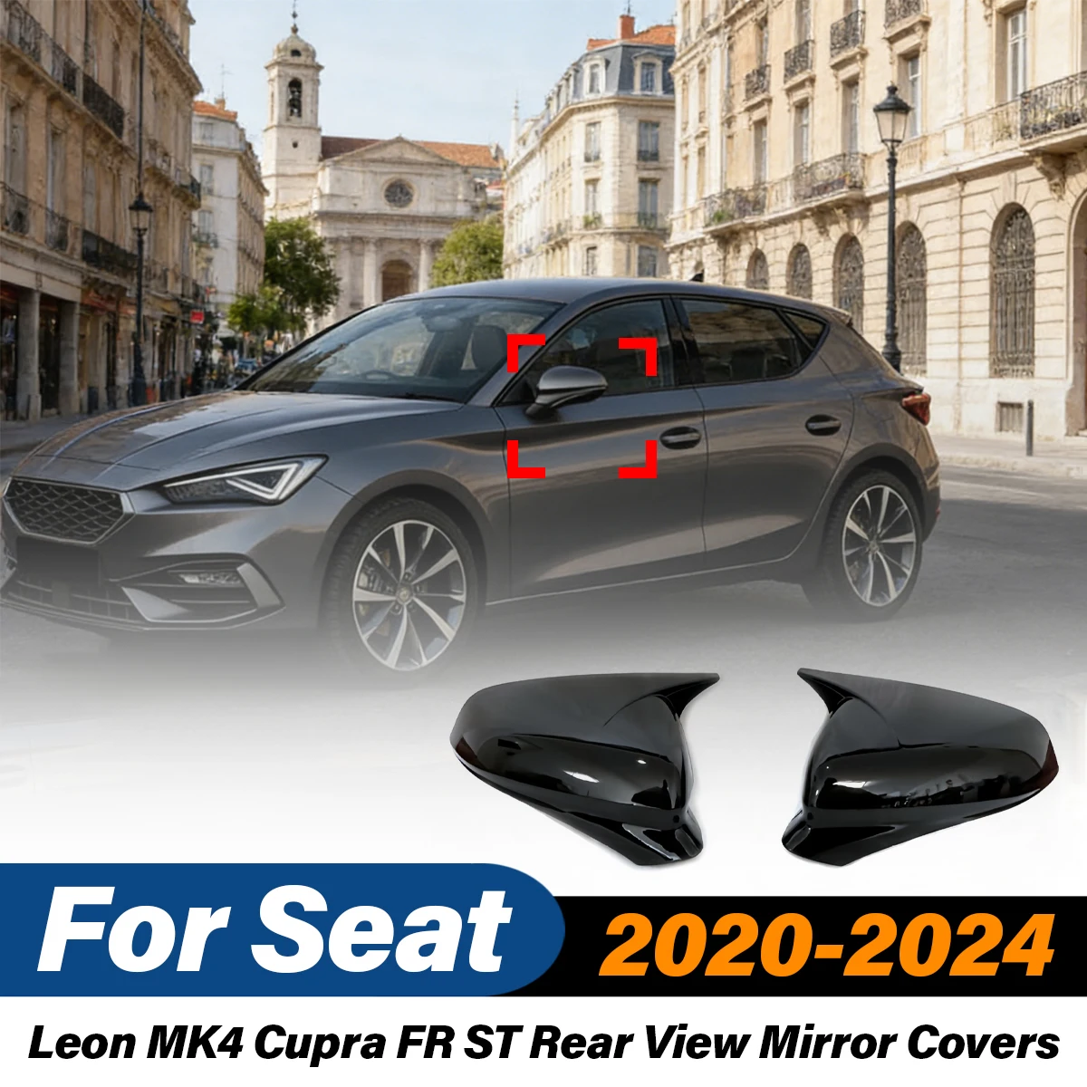 For Seat Leon MK4 Cupra FR ST 2020 2021 2022 2023 2024 Rear View Mirror Cover Cap Exterior Decorative Side Mirror Accessories
For Seat Leon MK4 Cupra FR ST 2020 2021 2022 2023 2024 Rear View Mirror Cover Cap Exterior Decorative Side Mirror Accessories