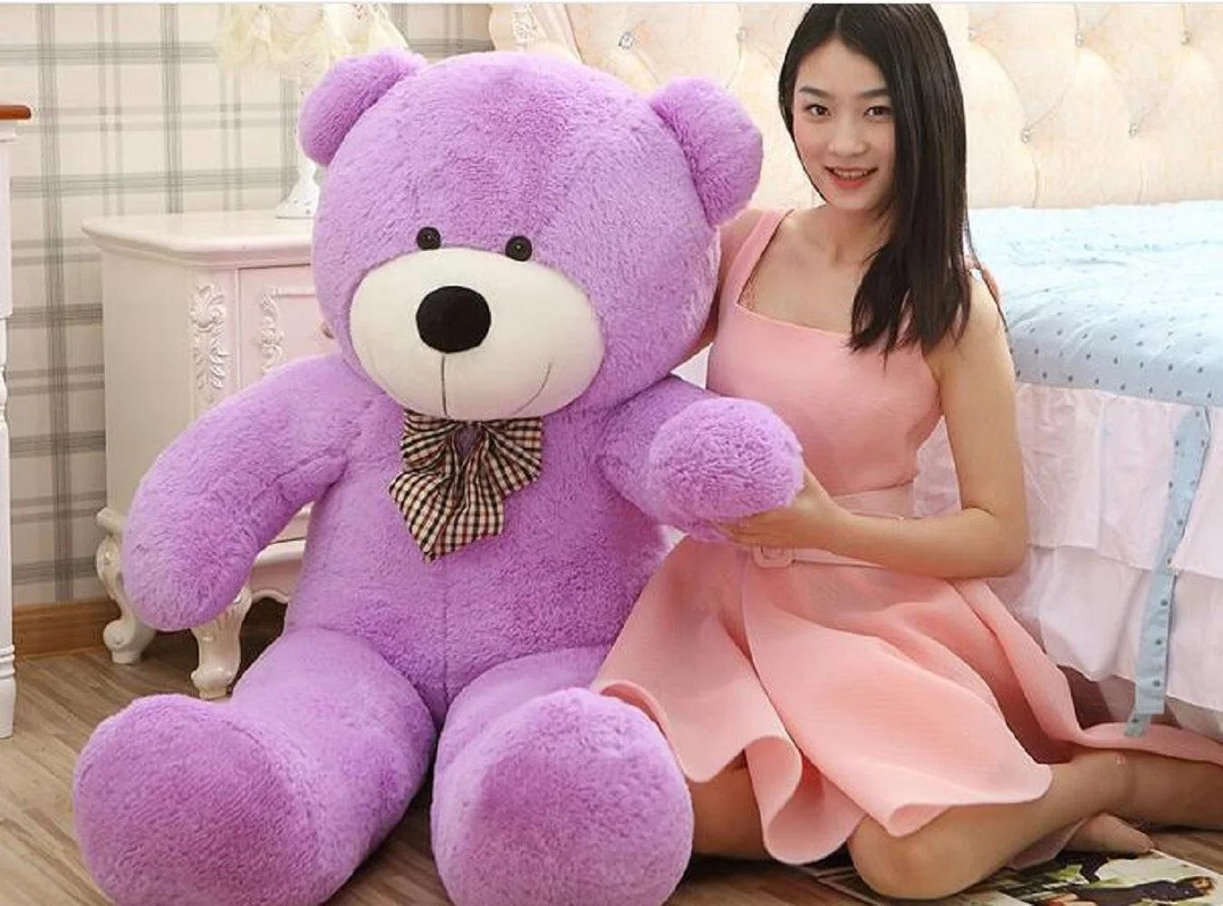 stuffed plush toy large 120cm lovely purple teddy bear soft doll throw pillow Christmas gift s2456
stuffed plush toy large 120cm lovely purple teddy bear soft doll throw pillow Christmas gift s2456