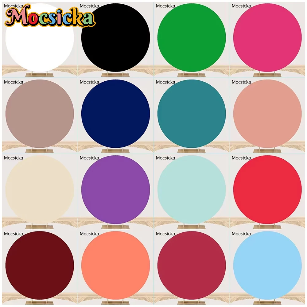 Mocsicka Pure Color Round Backdrop Cover Black White Blue Pink Adult Wedding Child Birthday Party Decorations Circle Backgrounds
Mocsicka Pure Color Round Backdrop Cover Black White Blue Pink Adult Wedding Child Birthday Party Decorations Circle Backgrounds