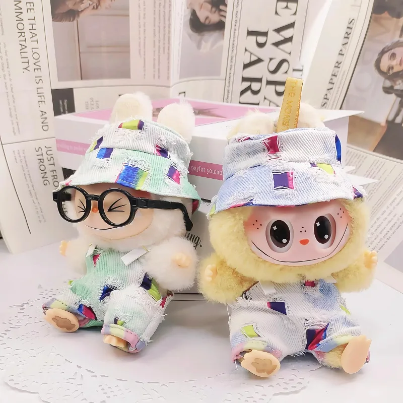 17cm Labubu Clothes Doll Outfits Direct Stock Labubu Keychain Doll Clothes Set with Ripped Overalls for 1st and 2nd Generation
17cm Labubu Clothes Doll Outfits Direct Stock Labubu Keychain Doll Clothes Set with Ripped Overalls for 1st and 2nd Generation
