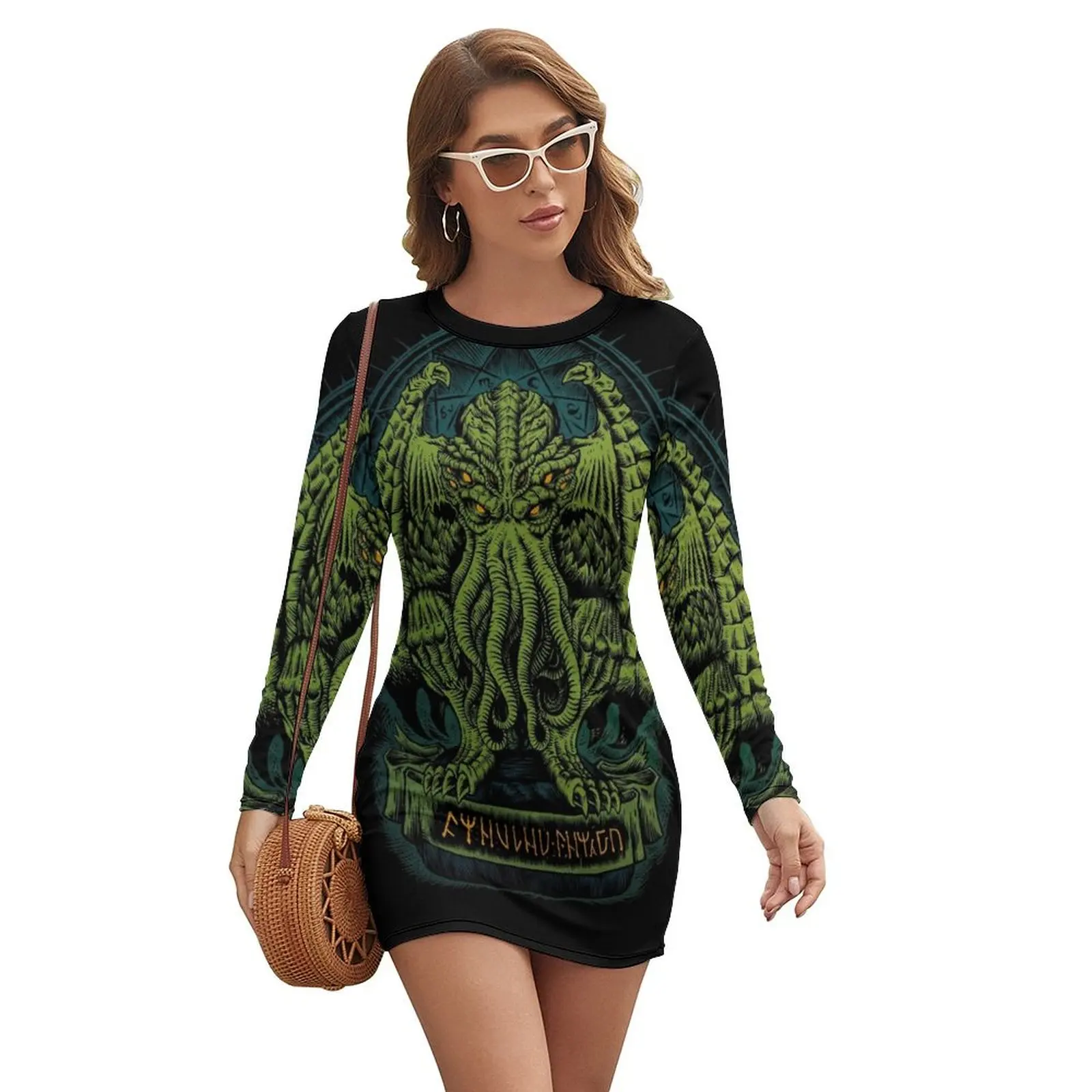 The Sleeper of R'lyeh Long-sleeved Dress summer women's suit dresses korean style womens clothing
The Sleeper of R'lyeh Long-sleeved Dress summer women's suit dresses korean style womens clothing