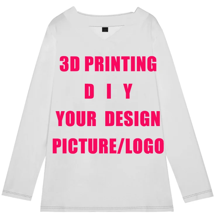 Custom Your Design 3D Printed Long Sleeves V-neck T-shirt Custom Logo Men Casual Tees Design your logo/photo top
Custom Your Design 3D Printed Long Sleeves V-neck T-shirt Custom Logo Men Casual Tees Design your logo/photo top