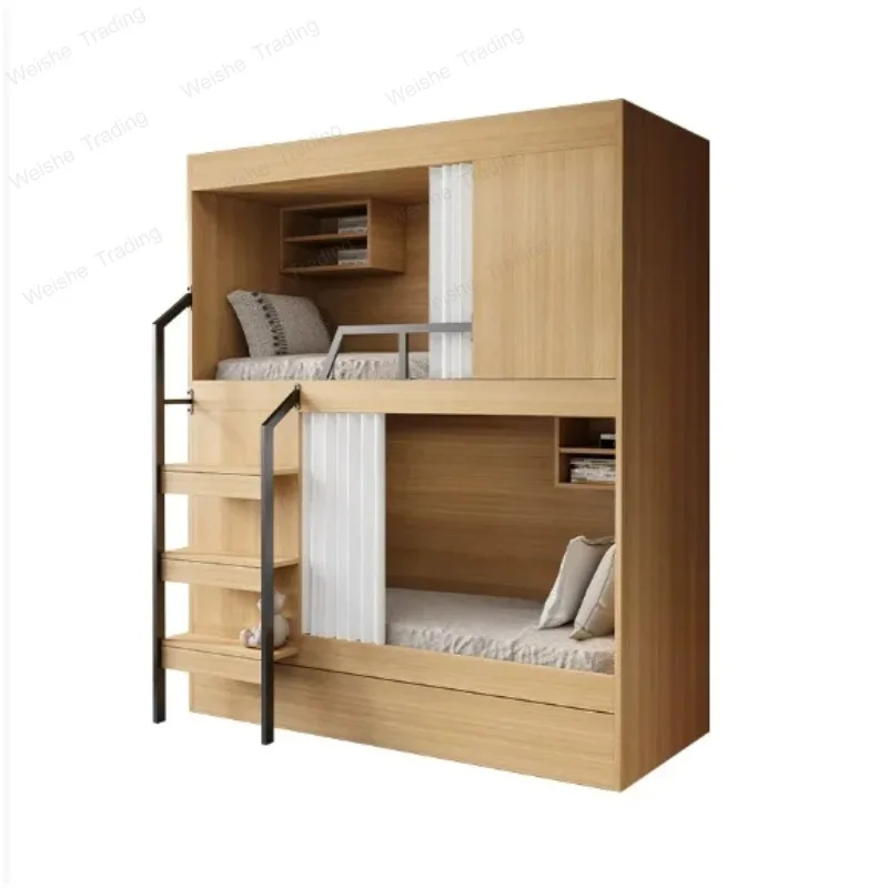 Family Parent-child Bed Space Capsule High And Low Bed Staff Bunk Bed Hotel Upper And Lower Wooden Beds
Family Parent-child Bed Space Capsule High And Low Bed Staff Bunk Bed Hotel Upper And Lower Wooden Beds