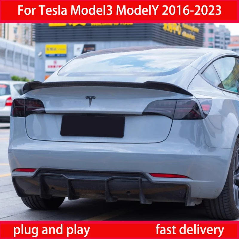 Car Tail Lamp For Tesla Model 3 Model Y 2016 - 2023 LED Taillights Assembly Lamp + Brake + Reverse + Dynamic Turn Signal T Style
Car Tail Lamp For Tesla Model 3 Model Y 2016 - 2023 LED Taillights Assembly Lamp + Brake + Reverse + Dynamic Turn Signal T Style
