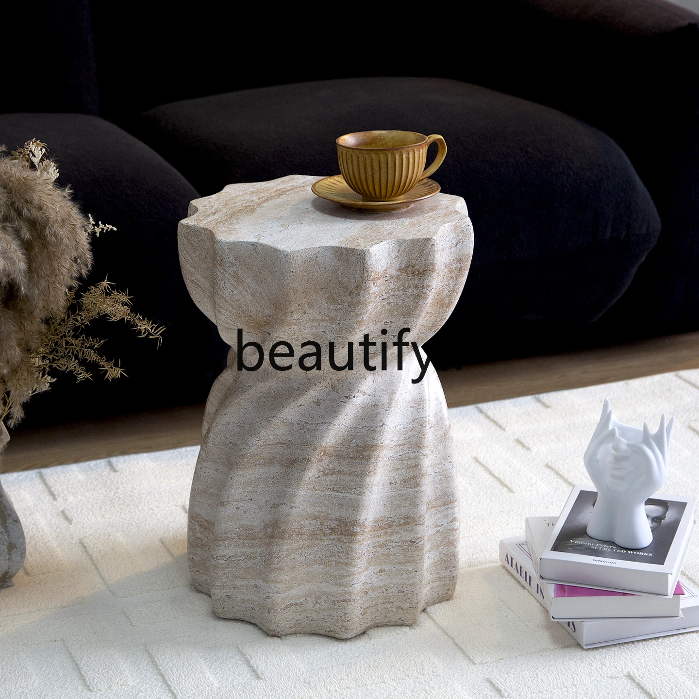 Modern Imitation Travertine Simple Homestay Home Living Room Sofa Coffee Table Balcony Entrance Creative Ornament
Modern Imitation Travertine Simple Homestay Home Living Room Sofa Coffee Table Balcony Entrance Creative Ornament