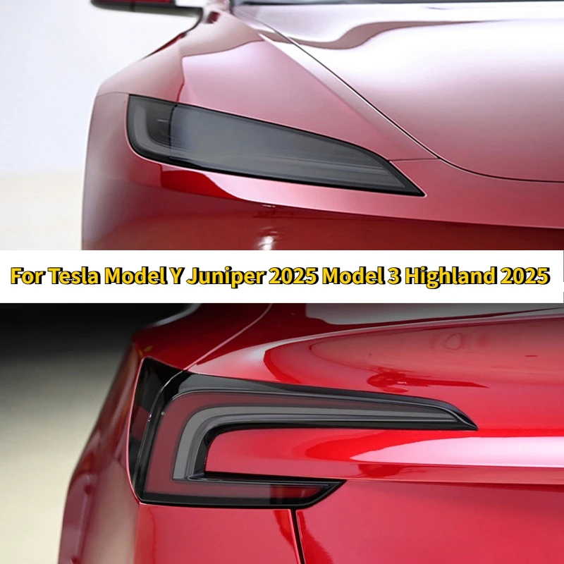 For Tesla Model 3+ Highland 2024 2025 TPU Blackened Headlight Taillight Foglight Protective Film Headlight Tail Lamp Accessories
For Tesla Model 3+ Highland 2024 2025 TPU Blackened Headlight Taillight Foglight Protective Film Headlight Tail Lamp Accessories