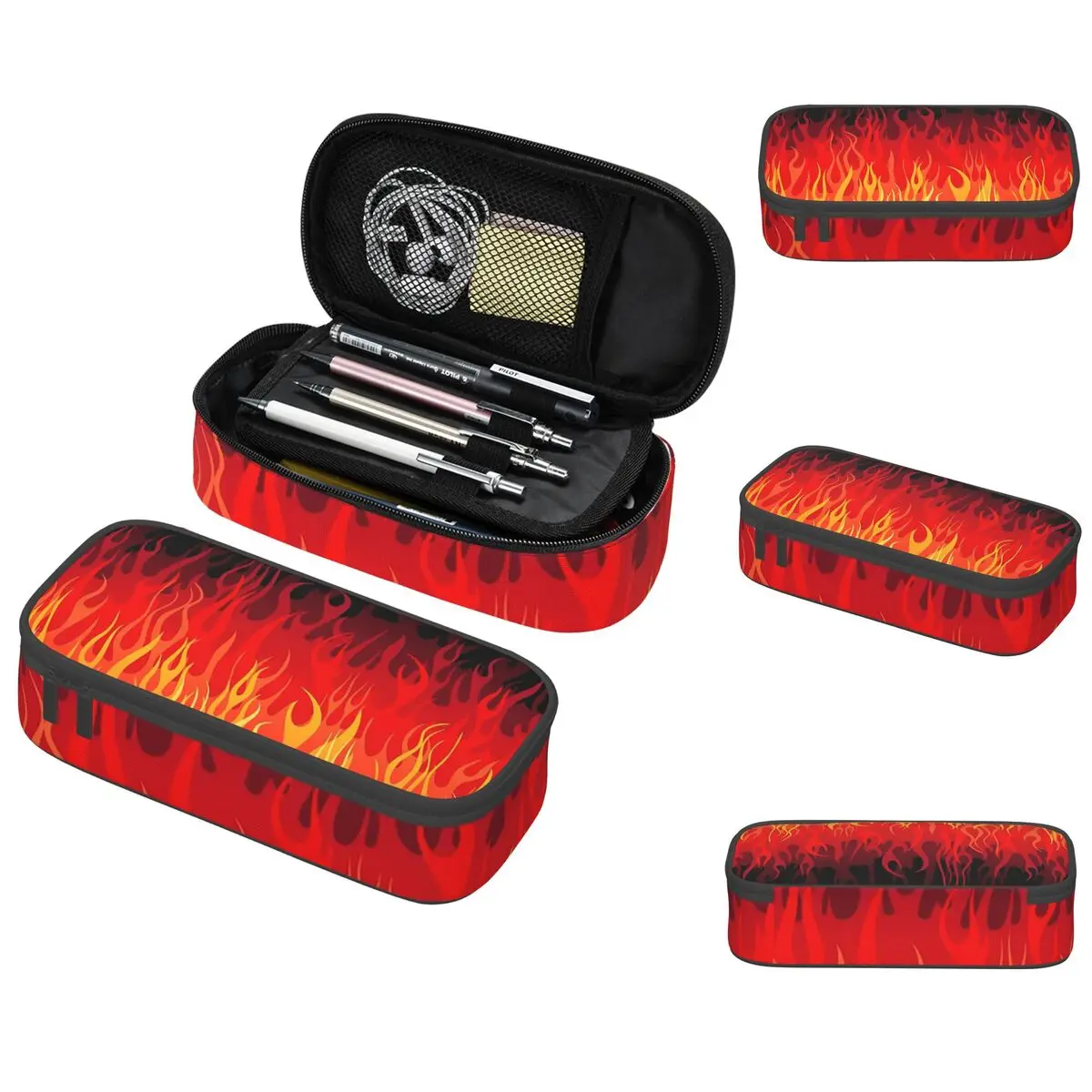Red Hot Rod Flame On Edge Black Background Pencil Case for Studen Gifts Pen Box Pencil Bag Stationery Supplies Pen Holder Bag
Red Hot Rod Flame On Edge Black Background Pencil Case for Studen Gifts Pen Box Pencil Bag Stationery Supplies Pen Holder Bag