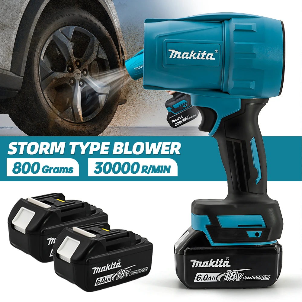 Makita 30000rpm Electric Turbojet Blower 18V Handheld Fan Car DustCollector Cleaning Tool 200m/s Rechargeable Blower
Makita 30000rpm Electric Turbojet Blower 18V Handheld Fan Car DustCollector Cleaning Tool 200m/s Rechargeable Blower