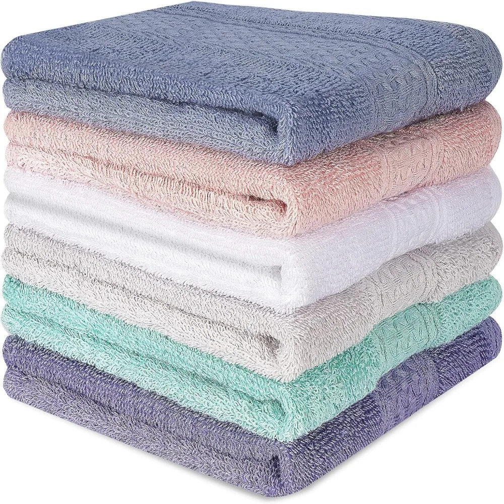 Six Pack Cotton Wash Cloths 13x13 Super Absorbent Soft Machine Washable for Bathroom Gym Hotel Spa Kitchen Multi Color
Six Pack Cotton Wash Cloths 13x13 Super Absorbent Soft Machine Washable for Bathroom Gym Hotel Spa Kitchen Multi Color