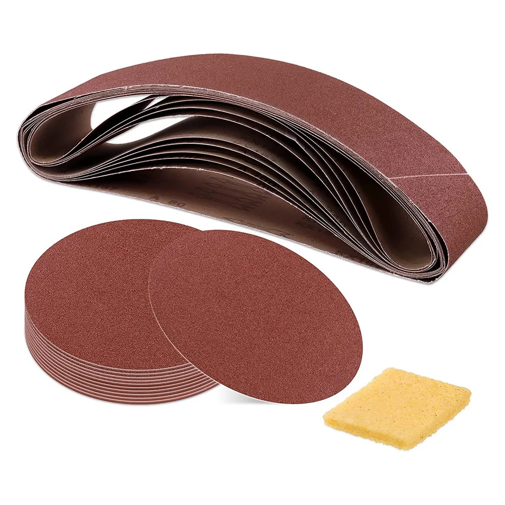 ABNM 23Pcs Sanding Belts and Sanding Discs Set Including 4 X 36 Inch and Grits Self Adhesive No-Hole Sticky Sanding Discs
ABNM 23Pcs Sanding Belts and Sanding Discs Set Including 4 X 36 Inch and Grits Self Adhesive No-Hole Sticky Sanding Discs