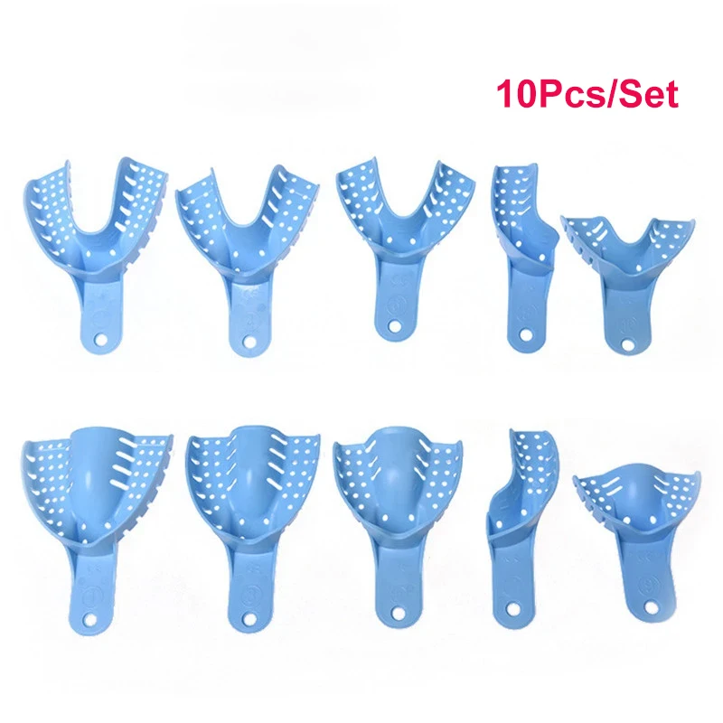 10Pcs/Set Dental Plastic Impression Tray Without Mesh Autoclaved Dentistry Tool Lab Material Teeth Holder Dental Material
10Pcs/Set Dental Plastic Impression Tray Without Mesh Autoclaved Dentistry Tool Lab Material Teeth Holder Dental Material