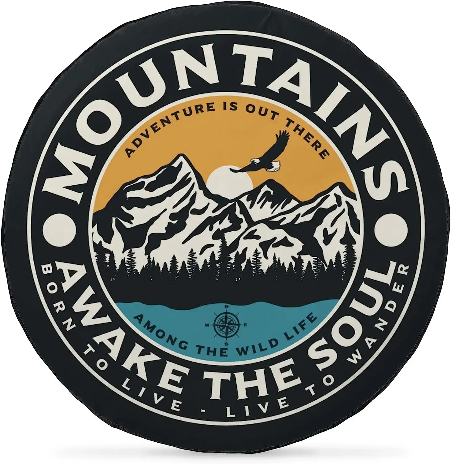 Mountains Adventure Awake The Soul, чехол для запасного колеса, защита для колес, защита от атмосферных воздействий, пыленепроницаемый, УФ-солнце, универсальный для прицепа, внедорожника
Mountains Adventure Awake The Soul, чехол для запасного колеса, защита для колес, защита от атмосферных воздействий, пыленепроницаемый, УФ-солнце, универсальный для прицепа, внедорожника