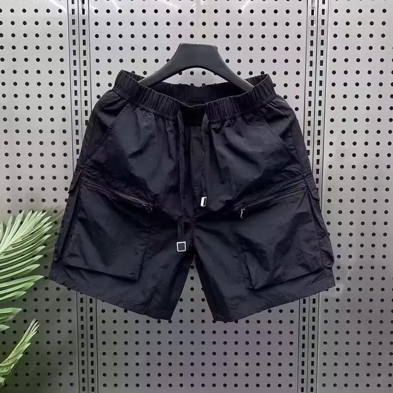 Summer Large Size Casual Shorts Men's Thin Five-Quarter Pants Retro Functional Style with Big Pockets Breathable Polyester Fiber
Summer Large Size Casual Shorts Men's Thin Five-Quarter Pants Retro Functional Style with Big Pockets Breathable Polyester Fiber