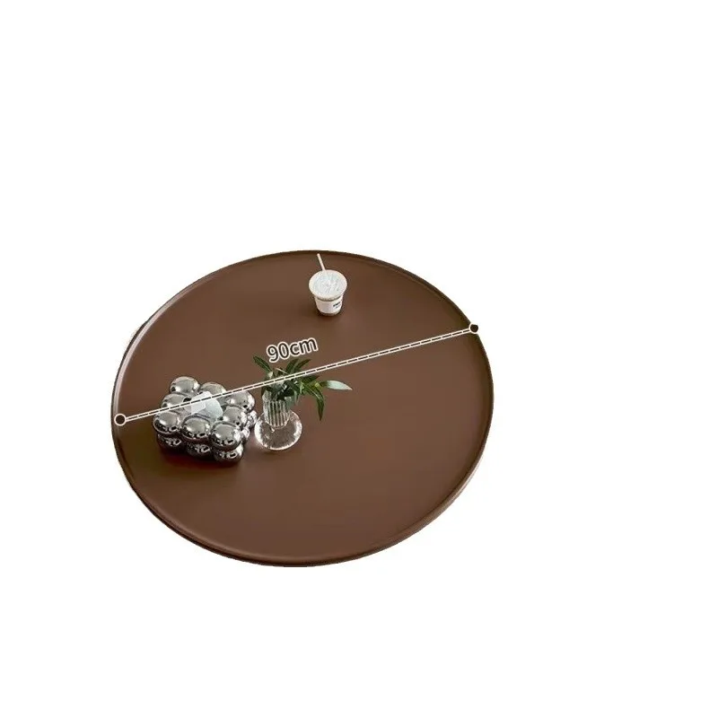 Modern simple round cream coffee table combination living room household acrylic coffee table French small apartment
Modern simple round cream coffee table combination living room household acrylic coffee table French small apartment