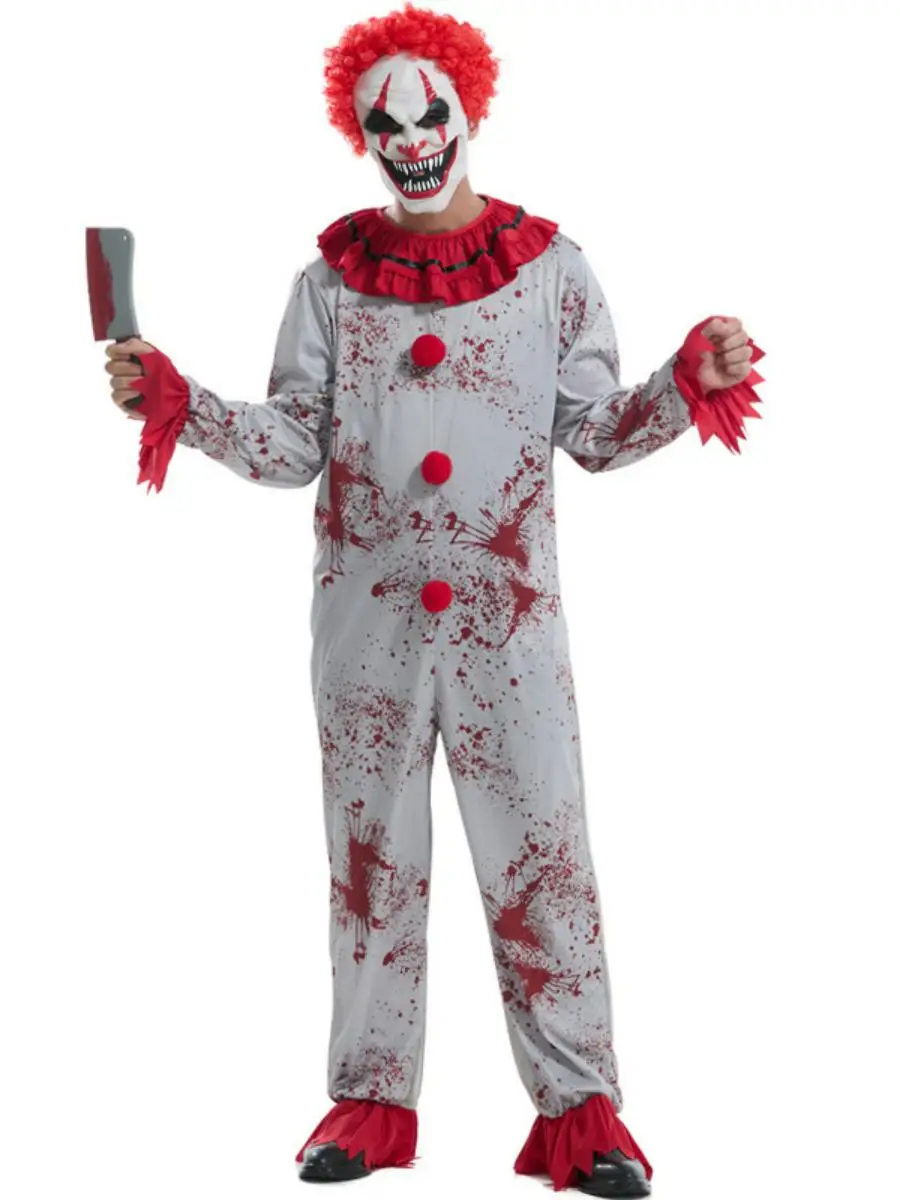 Новый костюм для Хэллоуина: мужской сценический костюм шута, костюм зомби, костюм с эффектом крови, этнический сценический костюм из полиэстера
Новый костюм для Хэллоуина: мужской сценический костюм шута, костюм зомби, костюм с эффектом крови, этнический сценический костюм из полиэстера