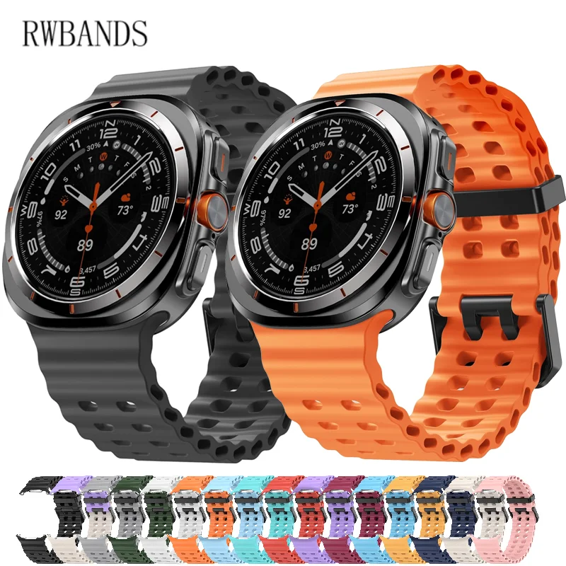 Marine Strap For Samsung Galaxy Watch Ultra 47mm Sports Silicone Band Bracelet For Samsung Galaxy Ultra Watchband Accessories
Marine Strap For Samsung Galaxy Watch Ultra 47mm Sports Silicone Band Bracelet For Samsung Galaxy Ultra Watchband Accessories