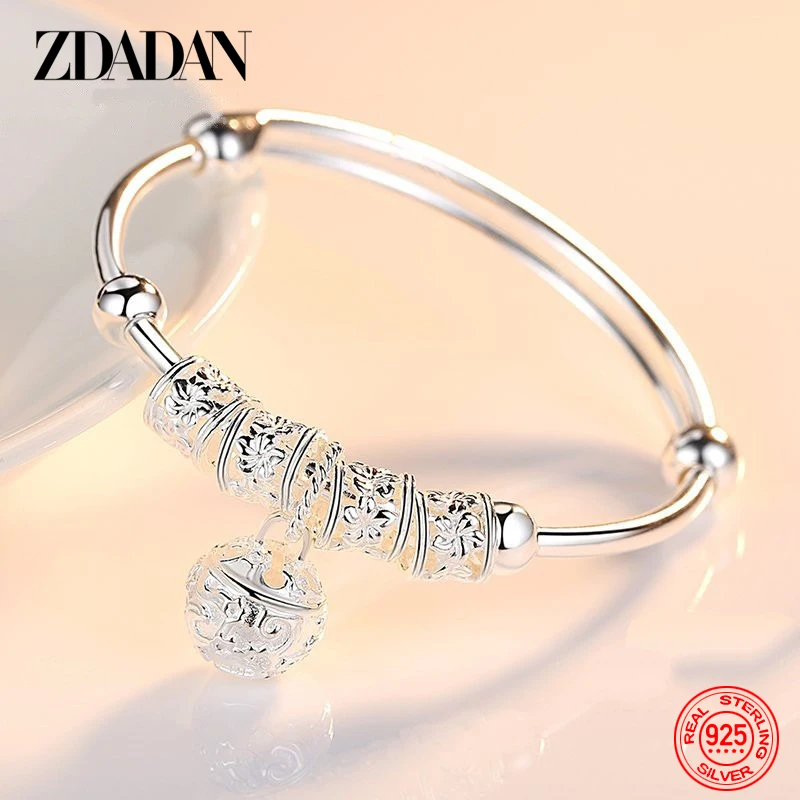 ZDADAN 925 Silver Bell Adjustable Bracelet&Bangles For Women Fashion Wedding Jewelry
ZDADAN 925 Silver Bell Adjustable Bracelet&Bangles For Women Fashion Wedding Jewelry